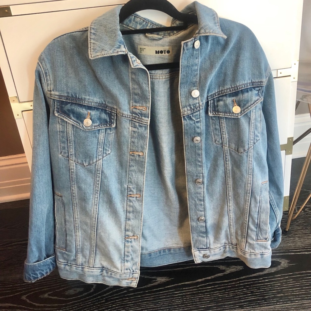 Topshop oversized denim jacket